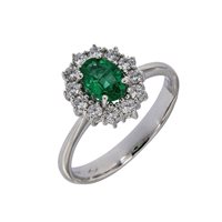 Anello Mirco Visconti Donna in Oro bianco Smeraldo 0.62 Ct IE45/B20S - IE45/B20S-13